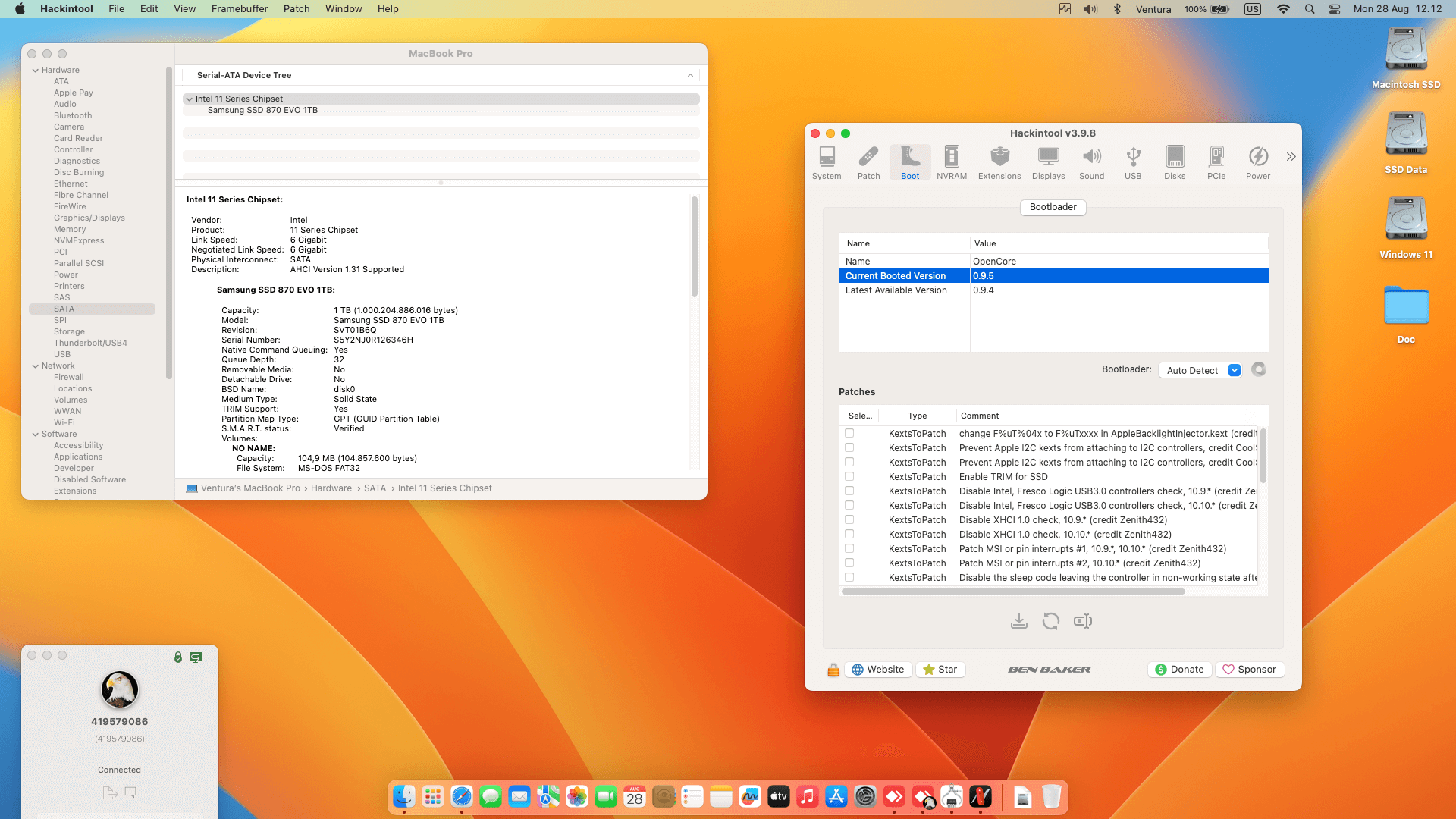 Acer Swift SF314 56G 53XX [WhiskeyLake   Intel UHD 620 + I2C]   OpenCore 1